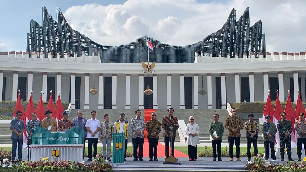 Istana Garuda IKN Baru Bisa Diresmikan Era Prabowo, Jokowi: Kita Tidak Ingin Tergesa-gesa. (Foto: Binti/MNC Media)
