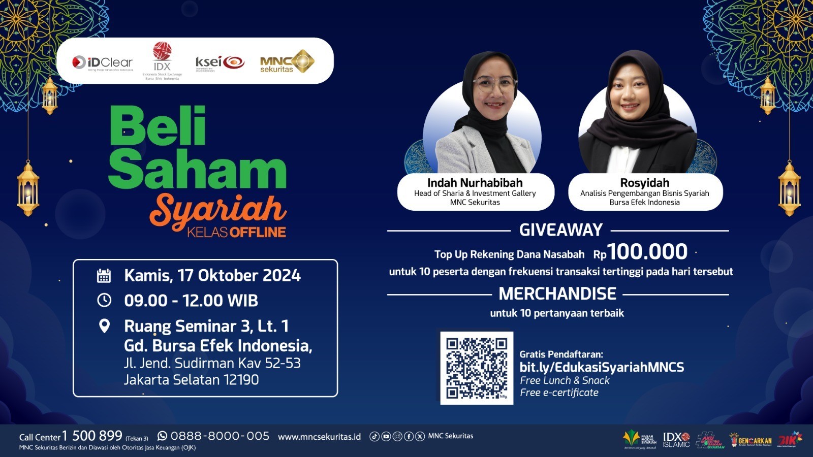 MNC Sekuritas dan BEI Buka Kelas Gratis Beli Saham Syariah. (Foto: MNC Media)