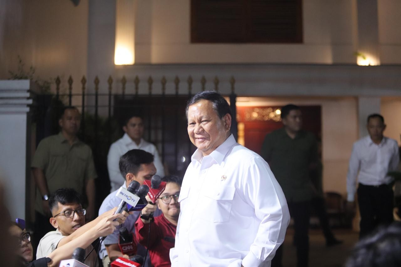 Ingin Konfirmasi Kesediaan Calon Menteri, Prabowo: Semua Menyatakan Sanggup. (Foto: Aldhi Chandra/MNC Media)