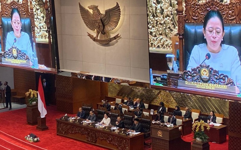 DPR menggelar Rapat Paripurna Ketiga Masa Persidangan I Tahun Sidang 2024-2025, Selasa (15/10/2024).