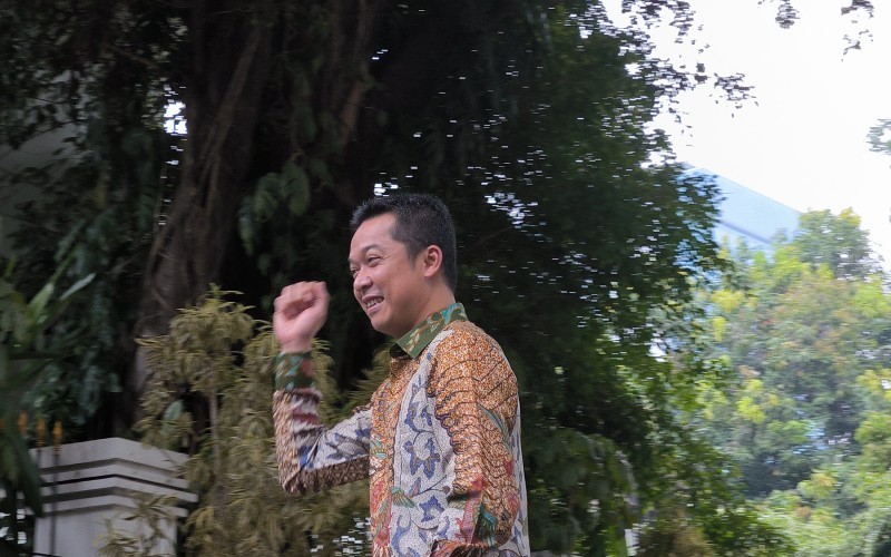 Legenda Bulu Tangkis Indonesia, Taufik Hidayat turut merapat ke kediaman Presiden terpilih Prabowo Subianto (Riana Rizkia/MPI)