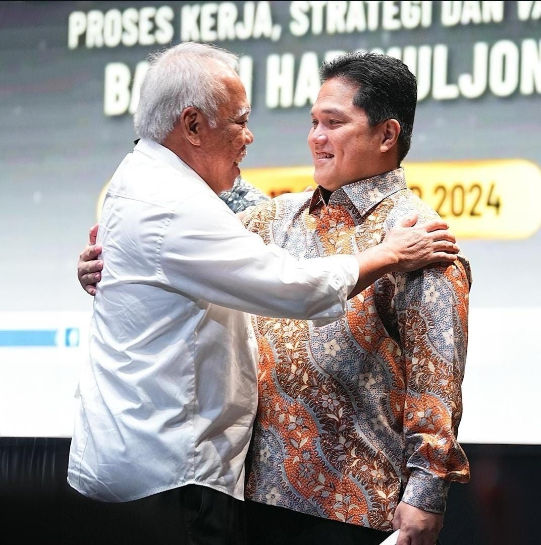 Erick Thohir Puji Menteri PUPR jelang Purna Tugas: Figur Pekerja Keras. (Foto: Instagram Erick Thohir)