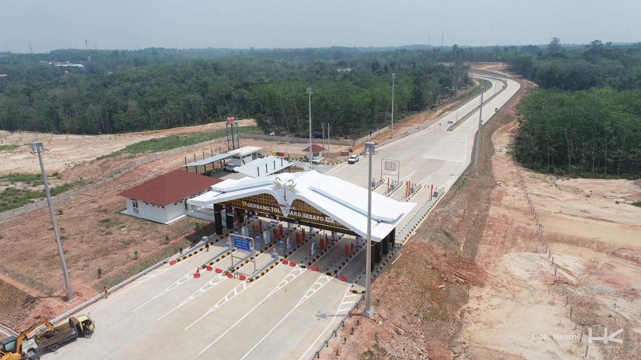 Jalan Tol Pertama di Jambi Beroperasi Gratis Tanpa Tarif Mulai Hari Ini. (Foto Istimewa)