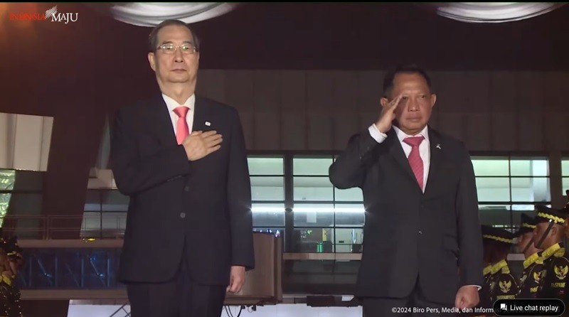 Sudah Tiba di RI, PM Korsel Han Duck Soo Hadiri Pelantikan Prabowo-Gibran (foto ist)
