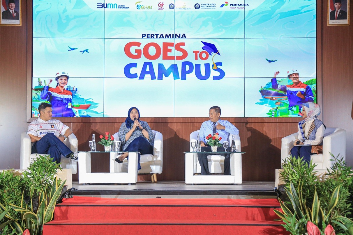 Pertamina Paparkan Strategi Hadapi Trilema Energi di Hadapan Mahasiswa Undip. (Foto Istimewa)