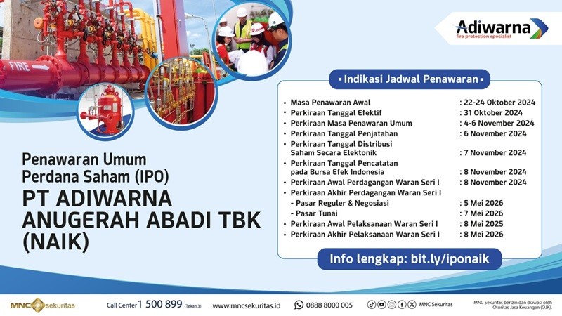 Adiwarna Anugerah Abadi (NAIK) IPO, Tawarkan Harga Rp100-Rp107 per Saham (foto mnc media)