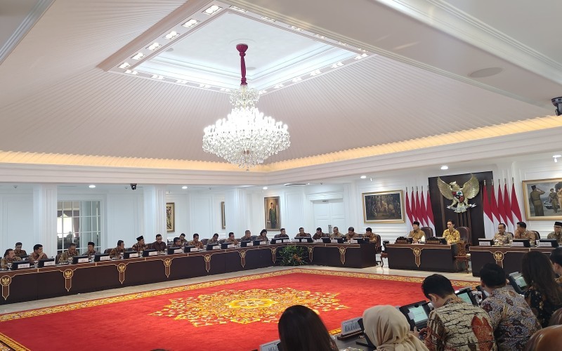 Presiden Prabowo Subianto memerintahkan seluruh jajaran menteri Kabinet Merah Putih untuk melakukan efisiensi anggaran. (Binti Mufarida/MPI)