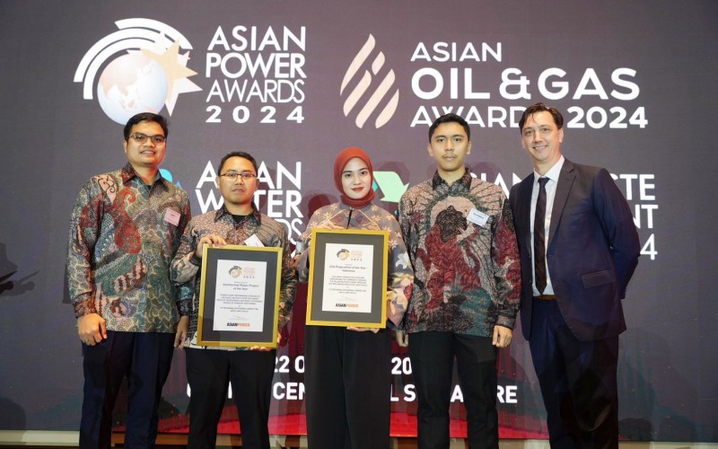 Pertamina Geothermal Energy Tbk atau PGEO Area Lumut Balai raih dua penghargaan dari Asian Power Awards 2024.