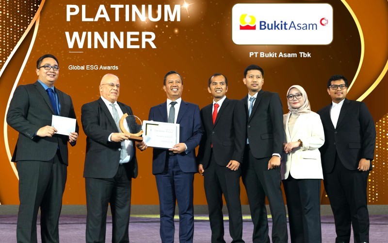 PT Bukit Asam Tbk sabet empat penghargaan dari Global ESG Awards. Acara ini diselenggarakan di Dubai, Uni Emirat Arab. (PTBA)