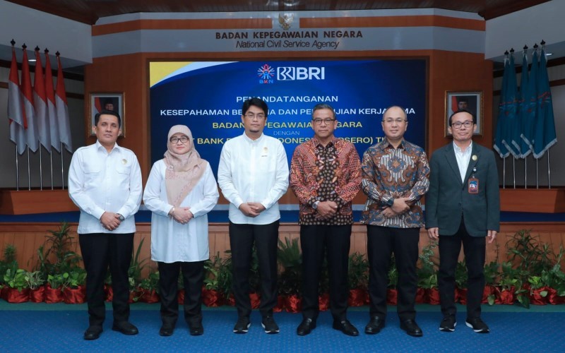 BRI kembali menjalin sinergi strategis dengan Badan Kepegawaian Negara (BKN) untuk memperluas akses layanan keuangan bagi ASN BKN. (Foto: Dok. BRI)