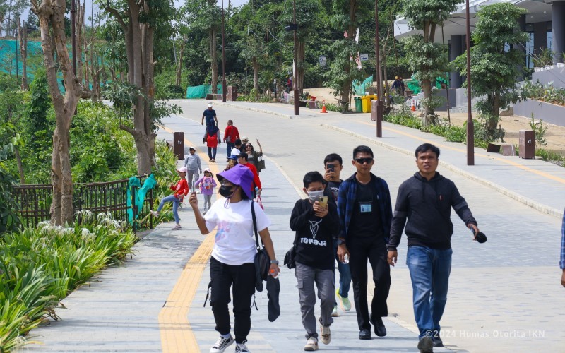 Otorita Ibu Kota Nusantara (IKN) menegaskan kunjungan ke Nusantara tidak dipungut biaya alias gratis. (Foto: MNC Media)