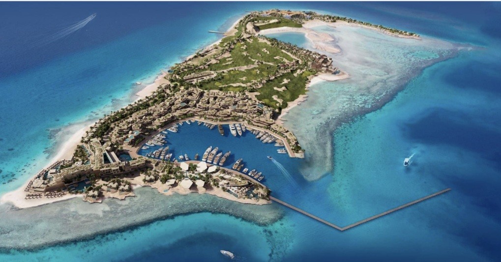 Pulau Sindalah, kawasan pariwisata yang menyuguhkan kemewahan di NEOM, Arab Saudi. (Foto: NEOM)