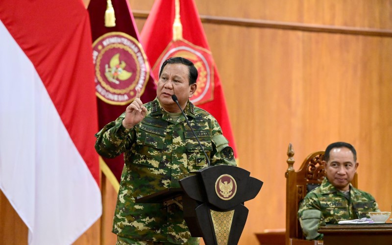 Prabowo Subianto menggelar kegiatan Retreat untuk menteri hingga utusan khusus presiden d Akmil Magelang, Jawa Tengah. (Foto: Dok. Setkab)