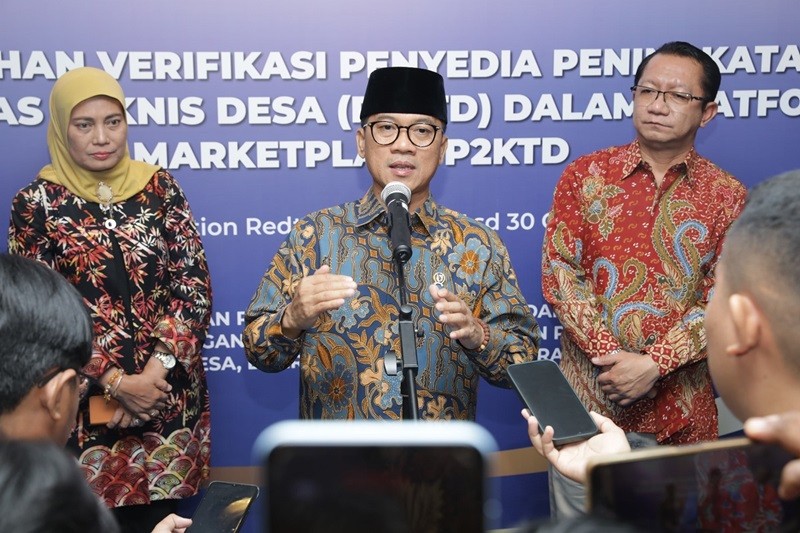 Mendes PDT Pastikan Desa Ikut Berpartisipasi dalam Program Makan Bergizi Gratis. (Foto: MNC Media)