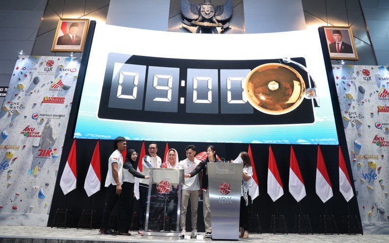 Bursa Efek Indonesia (BEI) mengajak insan olahraga panjat tebing untuk berinvestasi di pasar modal. (Foto: MNC Media)