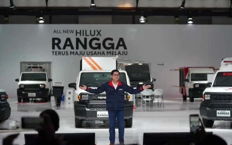 PT Toyota Astra Motor (TAM) meluncurkan mobil Hilux Rangga untuk melengkapi line up mobil komersial Toyota di Indonesia. (Foto: MNC Media)