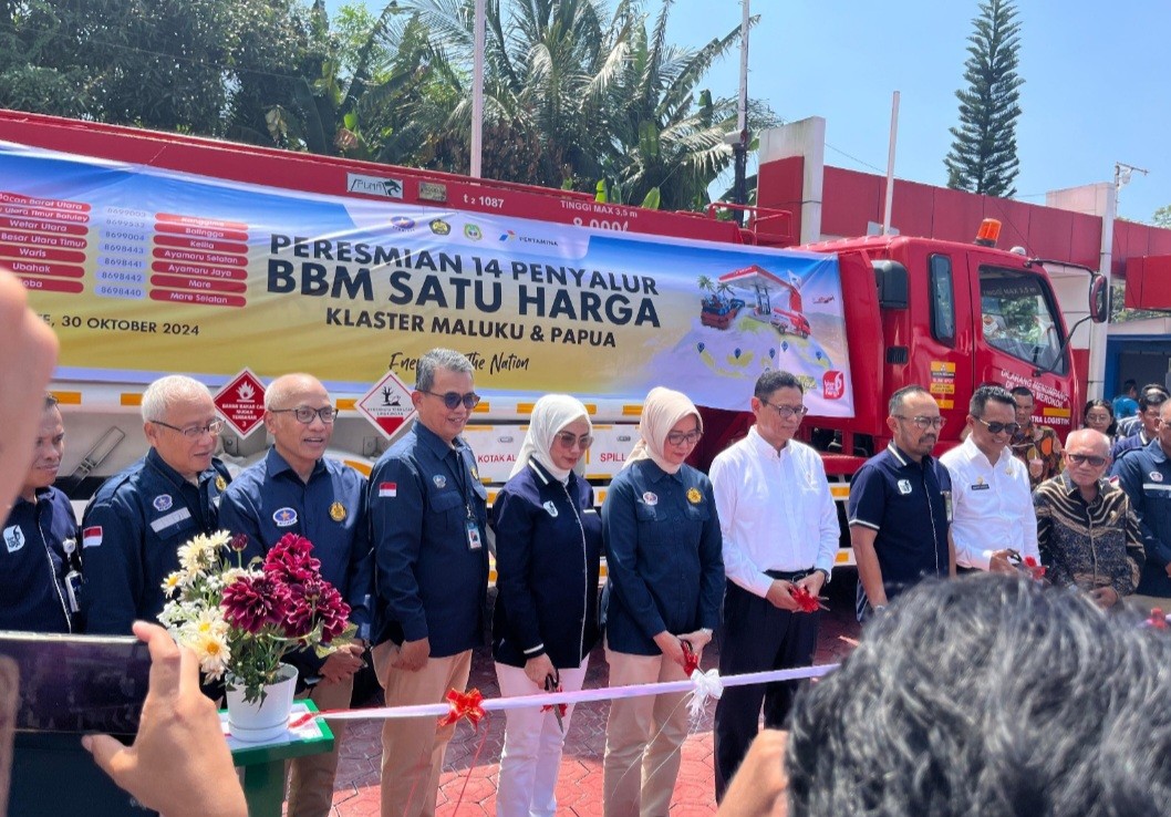 Peresmian 14 penyalur BBM Satu Harga untuk Klaster Maluku dan Papua di Ternate, Maluku Utara, Rabu (30/10/2024). (Foto: IDXChannel/Atikah U)