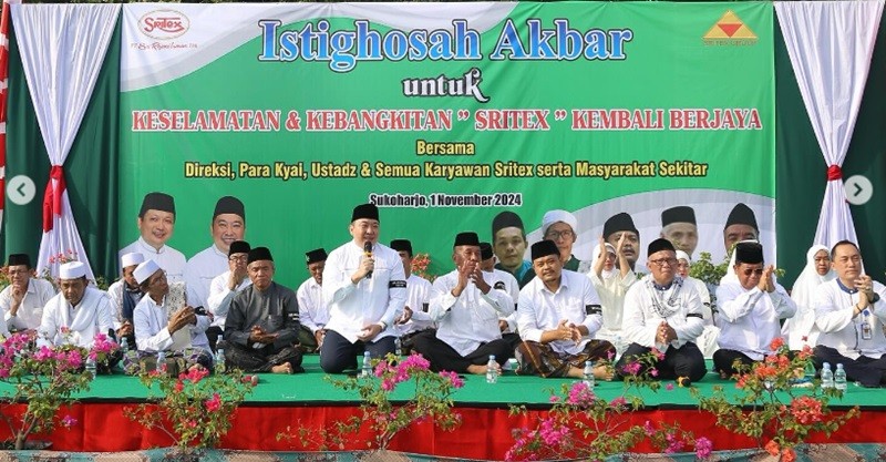 Ribuan Karyawan dan Bos Sritex Gelar Istiqhosah, Doakan Kebangkitan Perusahaan (foto instagram resmi Sritex)