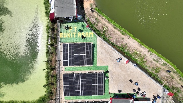 Mudahkan Irigasi Pertanian, Bukit Asam (PTBA) Bangun PLTS di Desa Lugusari (Foto: MNC Media)