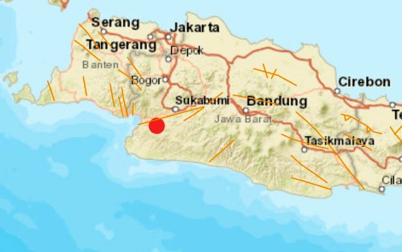 Gempa bumi dengan kekuatan Magnitudo 2,9 mengguncang Kabupaten Sukabumi, Jawa Barat (BMKG)