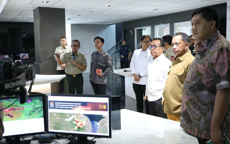 Wapres Gibran Rakabuming Raka akan mengunjungi dan mengecek pengungsi Erupsi Lewotobi Laki-Laki di Larantuka. (Binti Mufarida/MPI)