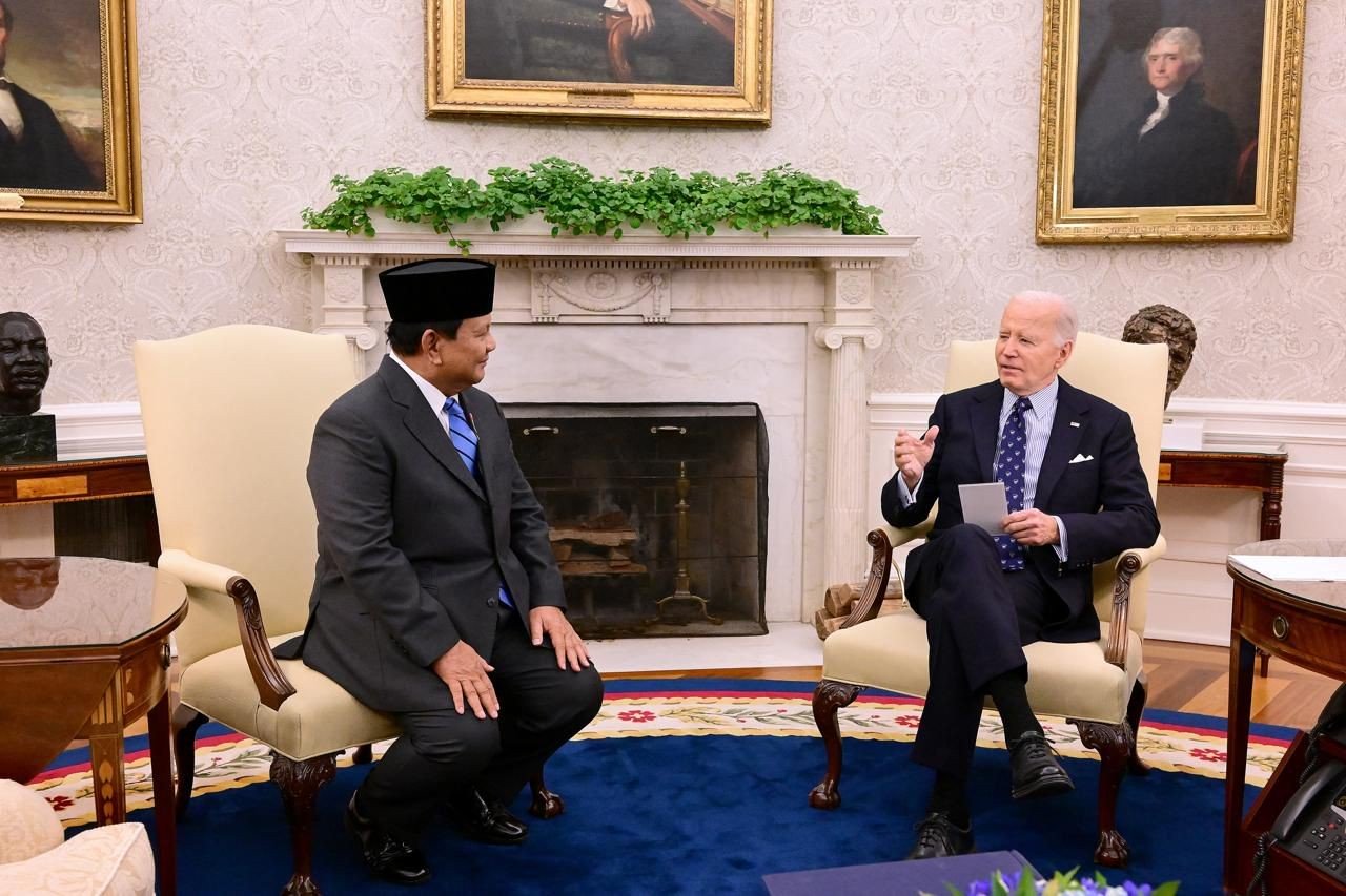 Prabowo-Biden Bertemu di Gedung Putih, Ini Empat Topik yang Dibahas. (Foto Setpres)