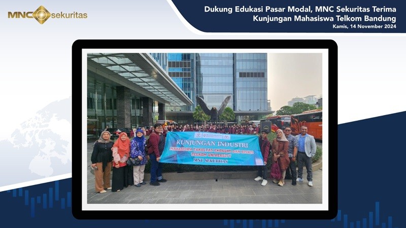 Terima Kunjungan Mahasiswa Telkom Bandung, MNC Sekuritas Beri Edukasi Pasar Modal (foto mnc media)