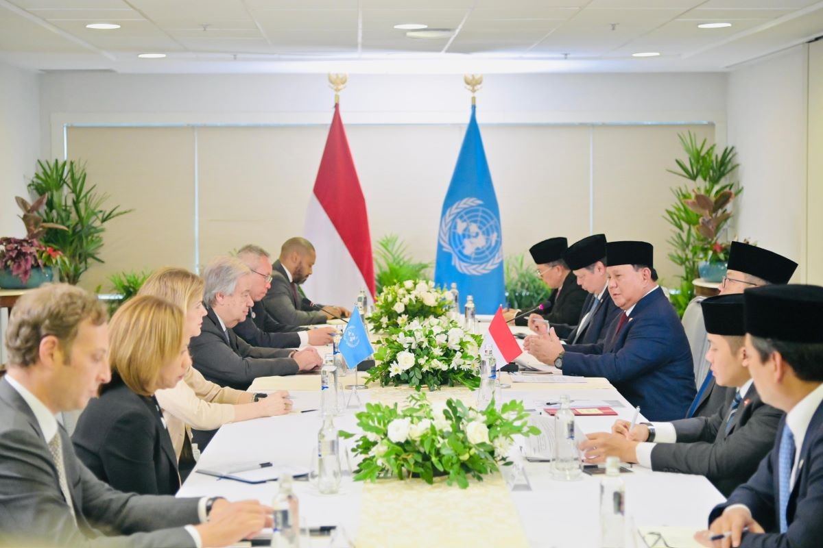 Prabowo and UN Secretary-General Discuss Global Financial System Reform. (Photo: BPMI Setpres)