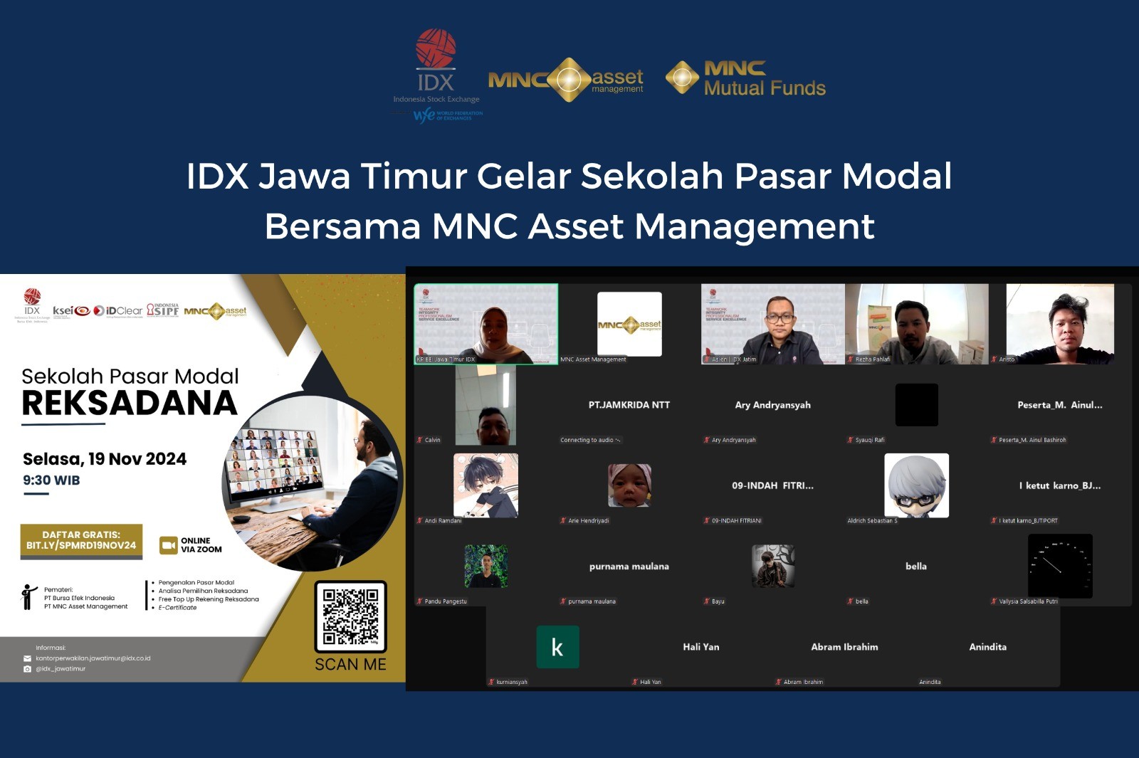 BEI Jawa Timur Gelar dan MNC Asset Management Gelar Edukasi Reksa Dana (foto mnc media)