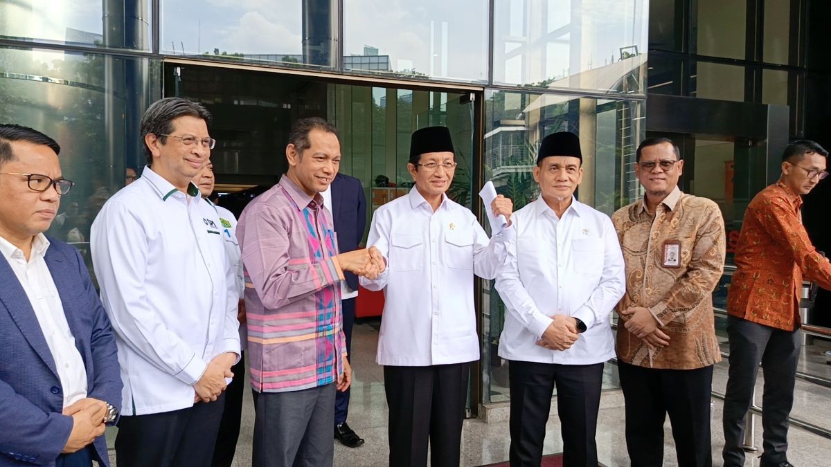 Menag Minta Pendampingan KPK Terkait Pengelolaan Dana Haji hingga Pendidikan. (Foto: Nur Khabibi/MNC Media)