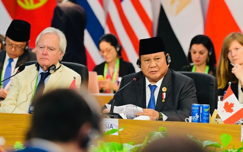 Presiden Republik Indonesia, Prabowo Subianto, menghadiri sesi ketiga KTT G20 di Brasil. (Setkab)