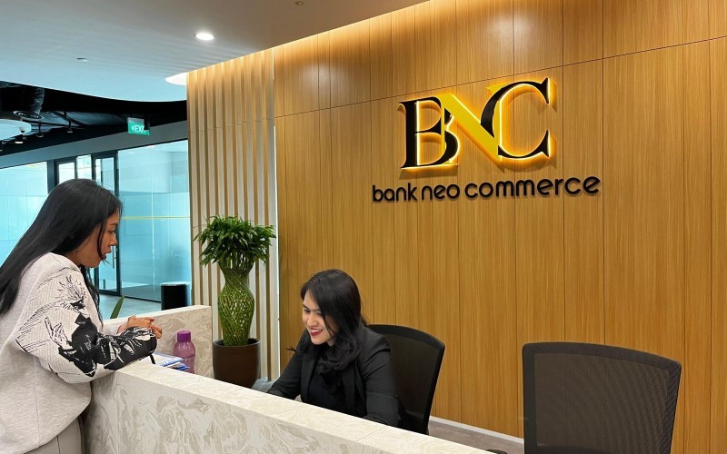 Akulaku Group akan melepas sebagian kepemilikan saham di PT Bank Neo Commerce Tbk atau BNC (BBYB). (Foto: MNC Media)