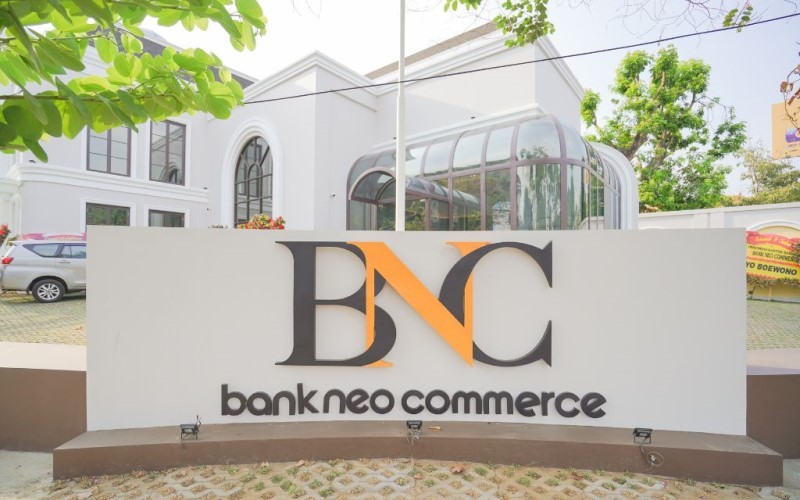 Saham PT Bank Neo Commerce Tbk (BBYB) tiba-tiba lompat 22,95 persen ke Rp300 pada akhir sesi penutupan perdagangan Kamis (22/11/2024). (Foto: Dok. BNC)