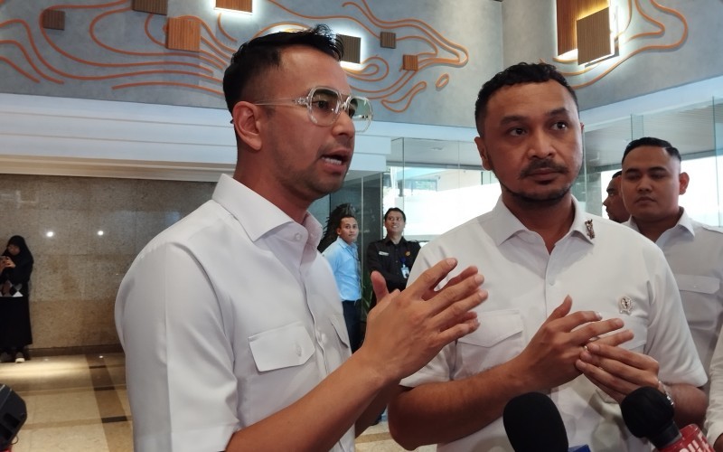 Utusan Khusus Presiden Bidang Pembinaan Generasi Muda dan Pekerja Seni Raffi Ahmad (Ayu Utami Anggraeni/MPI)