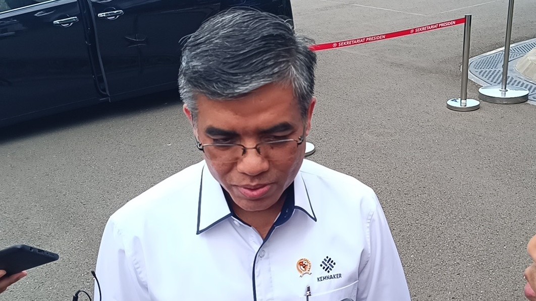 Menaker Menghadap Prabowo di Istana, Bahas UMP 2025? (Foto Raka Dwi/MPI)