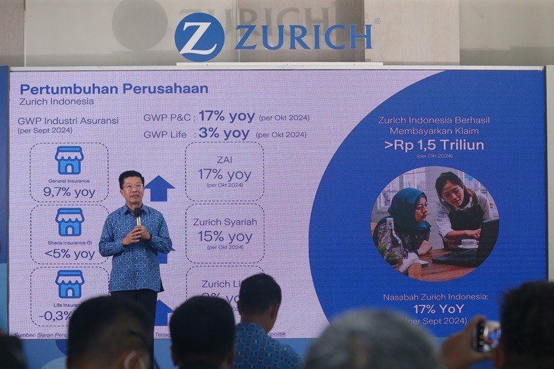 Asuransi Zurich Cetak Kenaikan Pendapatan Premi dan Jumlah Nasabah per Oktober 2024 (foto ist)