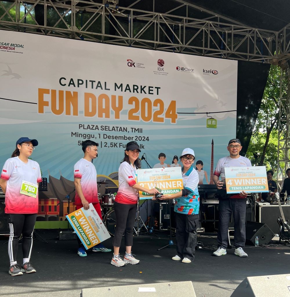 IDX Channel Juara Turnamen Olahraga HUT Pasar Modal. Foto: MNC Media.