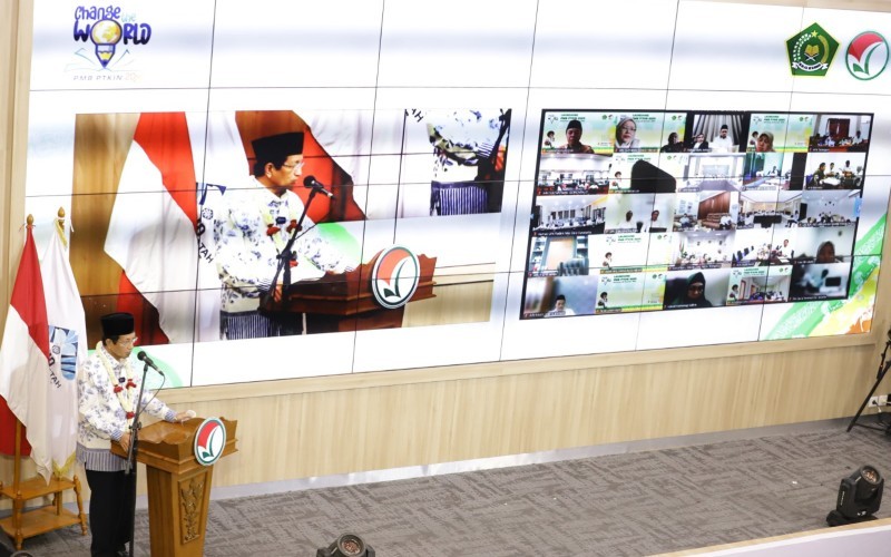 Menag Nasaruddin Umar resmi membuka Penerimaan Mahasiswa Baru di 58 Perguruan Tinggi Keagamaan Islam Negeri (PTKIN) 2025.