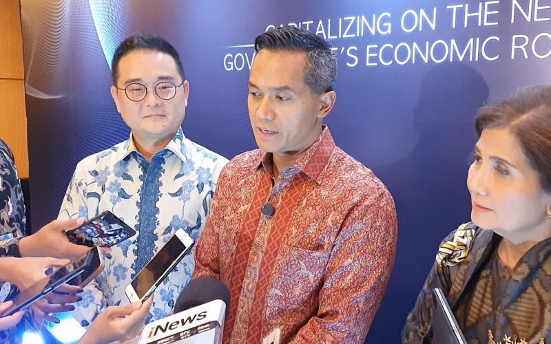 Ketua Umum Kamar Dagang dan Industri (Kadin) Indonesia, Anindya Novyan Bakrie (Muhammad Farhan/MPI)