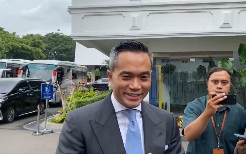 Ketum Kadin Indonesia Anindya Novyan Bakrie menyambangi Istana Kepresidenan, Jakarta, Jumat siang (6/12/2024).