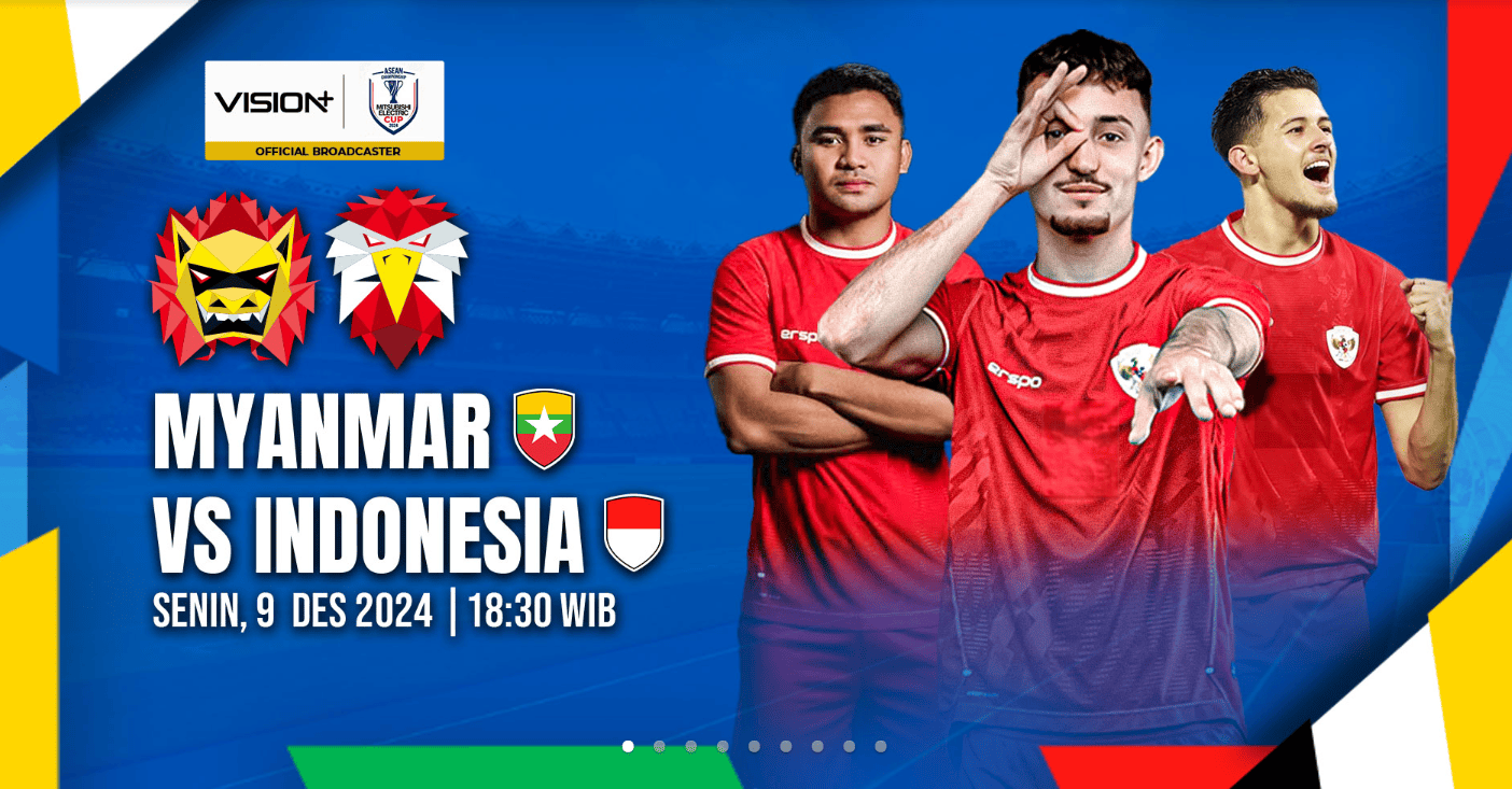Jangan Ketinggalan, Simak Cara Nonton Indonesia vs Myanmar di RCTI+ via Vision Plus. (Foto: Vision Plus)