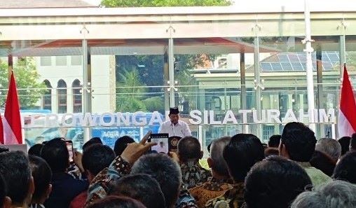 Resmikan Terowongan Silahturahim, Prabowo: Simbol Kerukunan Umat Beragama. (Foto: MNC Media)