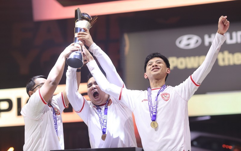 Timnas Esports Indonesia berhasil menjadi juara FIFA e World Cup atau Piala Dunia eFootball 2024. (Foto: FIFAe)