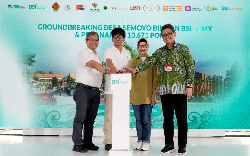 Perkuat Implementasi ESG, BSI Kembangkan Ekonomi dan Tanam Pohon di Desa Semoyo Yogyakarta. (Foto: MNC Media)