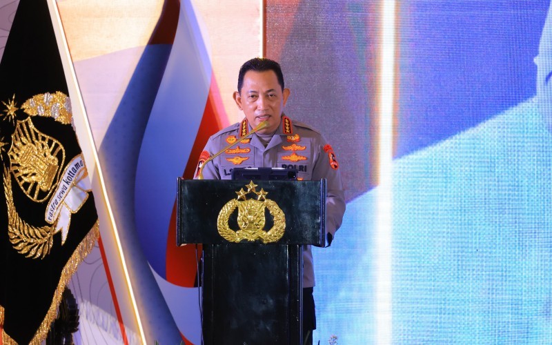 Kapolri Laporkan Capaian TNI-Polri Berantas Judol hingga Narkoba di Depan Prabowo (foto mnc media)