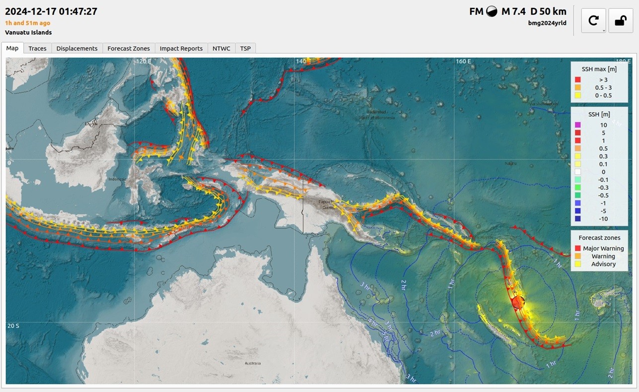 Gempa Bumi M 7,5 Guncang Vanuatu, BMKG Beberkan Dampaknya ke RI. (Foto Istimewa)