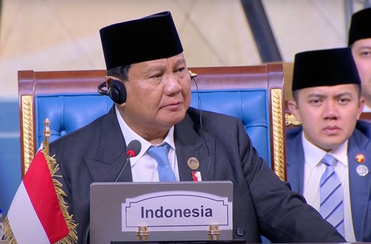 Prabowo Soroti Lemahnya Solidaritas Negara Muslim untuk Palestina di KTT D-8 Mesir. (Foto: MNC Media)