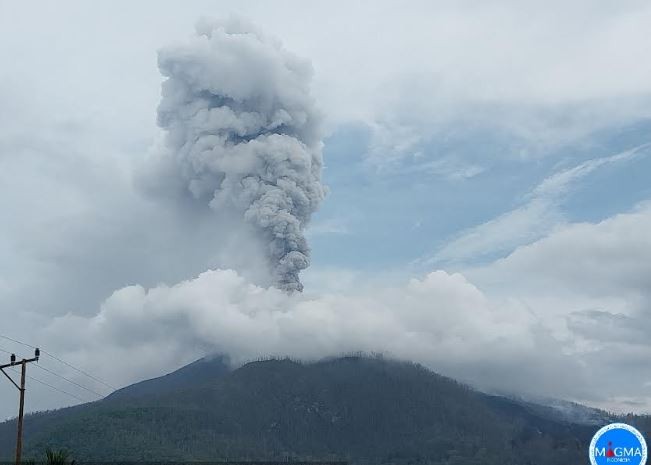 Gunung Lewotobi Laki-Laki Kembali Erupsi, Semburkan Abu Vulkanik Setinggi 2.000 Meter (Foto: dok PVMBG)