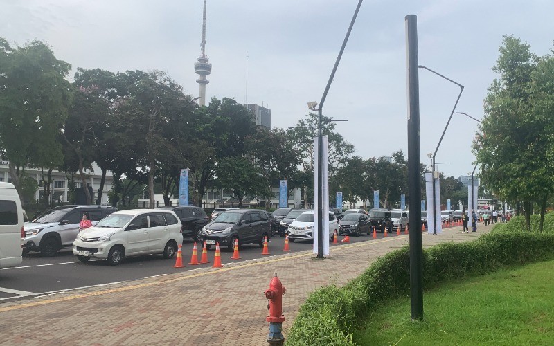 Kawasan GBK Mulai Dipadati Pengunjung Jelang Perayaan Natal Nasional 2024. (Foto: MNC Media)