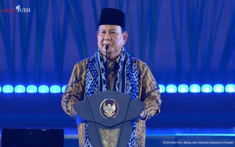 Prabowo ke Menteri dan Pejabat Negara: Aparat Pemerintah Bersihkan Dirimu Masing-Masing. (Foto: MNC Media)